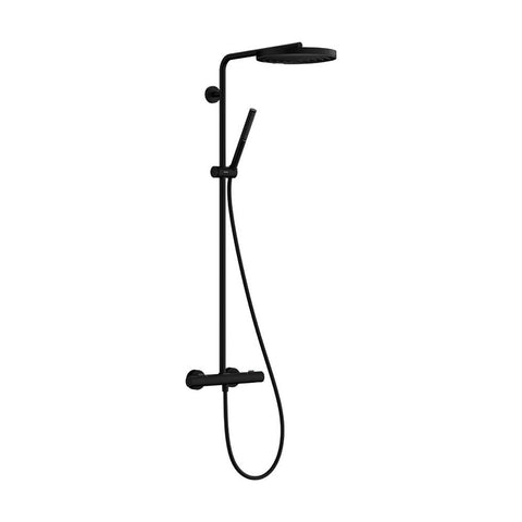 Hansgrohe Pulsify S Puro zuhanyrendszer termosztátos, kézizuhany 1jet, matt fekete