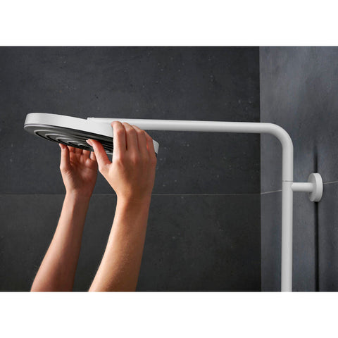 Hansgrohe Pulsify S Puro zuhanyrendszer termosztátos, EcoSmart, kézizuhany 1jet, matt fehér