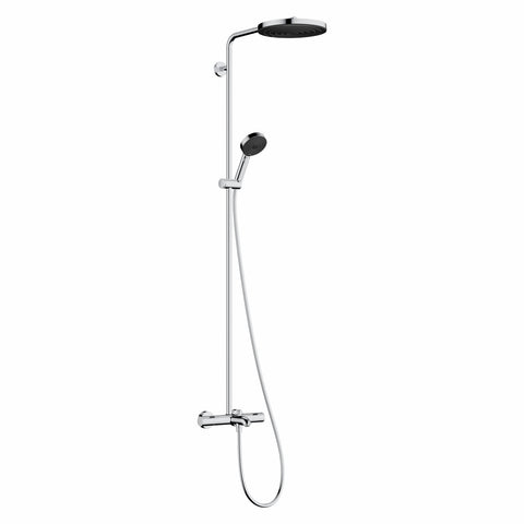 Hansgrohe Pulsify S Puro zuhanyrendszer termosztátos kád csaptelep, EcoSmart, kézizuhany 3jet, króm