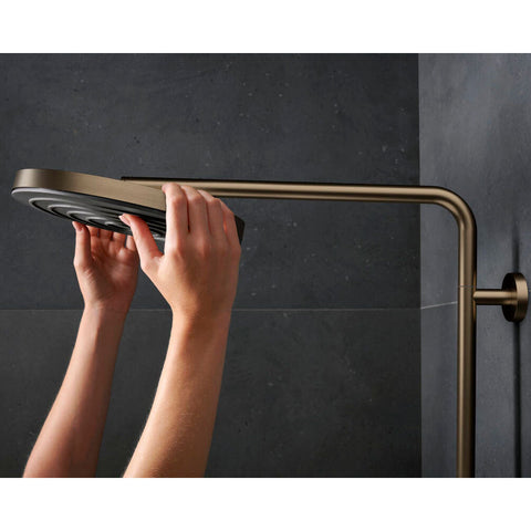 Hansgrohe Pulsify S Puro zuhanyrendszer termosztátos, EcoSmart, kézizuhany 3jet, szálcsiszolt bronz