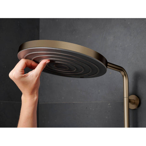 Hansgrohe Pulsify S Puro zuhanyrendszer termosztátos, EcoSmart, kézizuhany 3jet, szálcsiszolt bronz