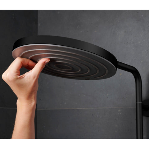 Hansgrohe Pulsify S Puro zuhanyrendszer termosztátos, EcoSmart, kézizuhany 3jet, matt fekete
