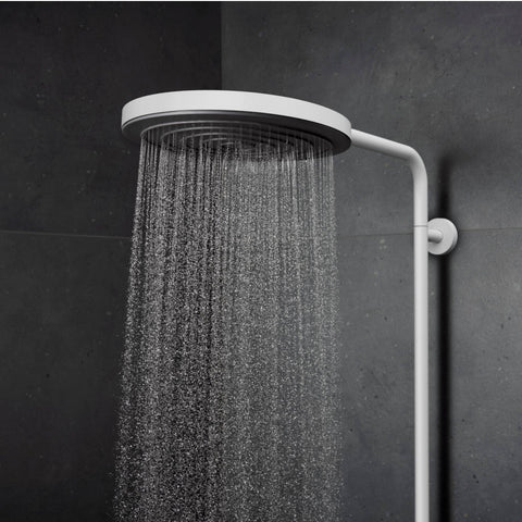 Hansgrohe Pulsify S Puro zuhanyrendszer termosztátos, EcoSmart, kézizuhany 3jet, matt fehér