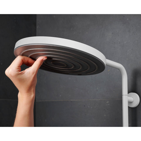 Hansgrohe Pulsify S Puro zuhanyrendszer termosztátos, EcoSmart, kézizuhany 3jet, matt fehér
