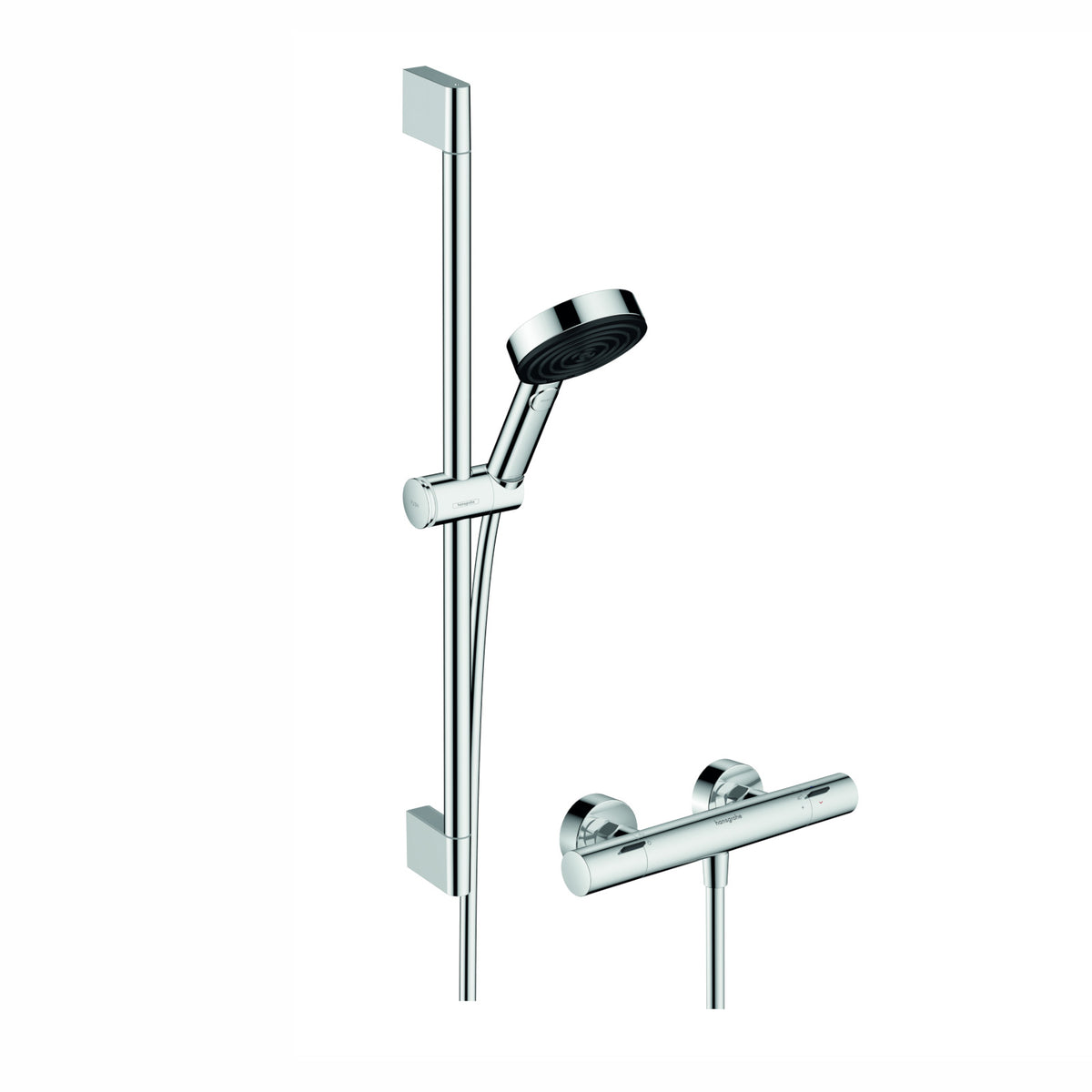Hansgrohe Pulsify Select S zuhany rendszer termosztátos, 65cm-es zuhanyrúd, króm