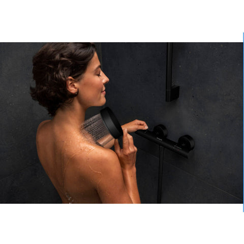 Hansgrohe Pulsify Select S zuhany rendszer termosztátos, 65cm-es zuhanyrúd, matt fekete