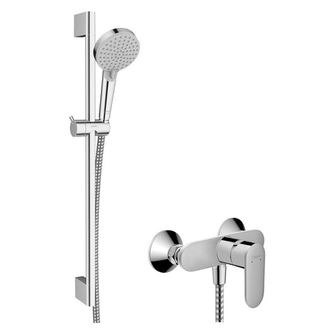 Hansgrohe Vernis Blend zuhanyrendszer, Crometta 65 cm-es zuhanyrúd, króm