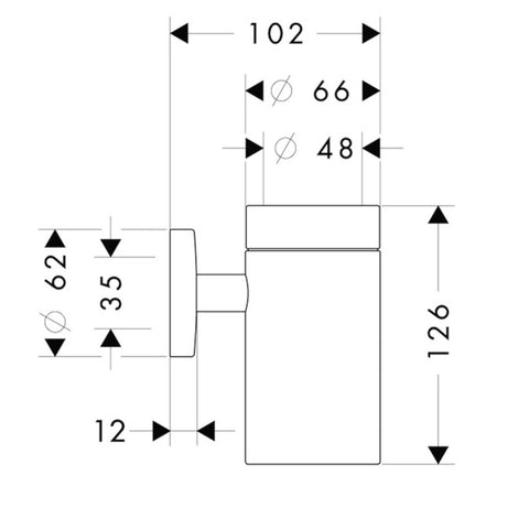 Hansgrohe Logis fogmosópohár (40518000)
