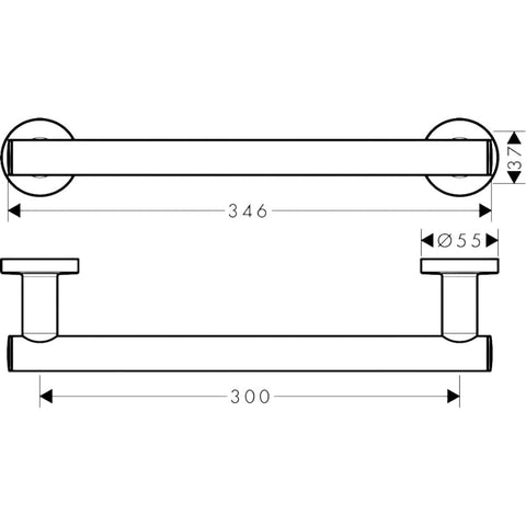 Hansgrohe Logis Universal kapaszkodó/törölköztartó króm