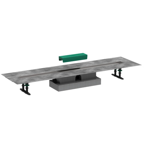 Hansgrohe uBox universal teljes szett lapos telepítéshez- 100 cm, zuhanylefolyó készlethez