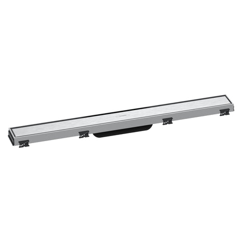 Hansgrohe RainDrain Match zuhanylefolyó színkészlet 70 cm, állítató magasságú keret, rozsdamentes hatású