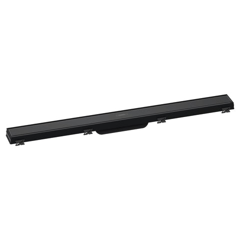 Hansgrohe RainDrain Match zuhanylefolyó színkészlet 80 cm, állítható magasságú keret, fekete