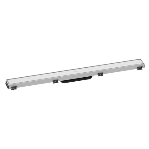 Hansgrohe RainDrain Match zuhanylefolyó színkészlet 80 cm, állítható magasságú keret, matt fehér