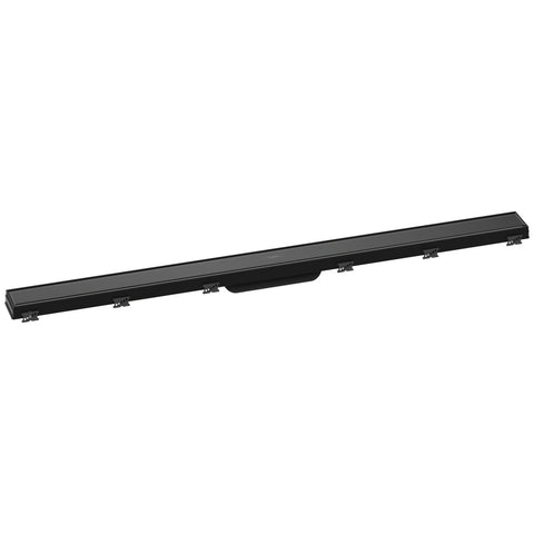 Hansgrohe RainDrain Match zuhanylefolyó színkészlet 120 cm, állítható magasságú keret, fekete