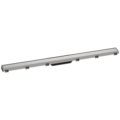 Hansgrohe RainDrain Match zuhanylefolyó színkészlet 120 cm, állítható magasságú keret, rozsdamentes hatású