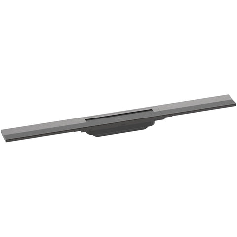 Hansgrohe RainDrain Flex zuhanylefolyó színkészlet 80 cm, formára vágható, szálcsiszolt fekete króm