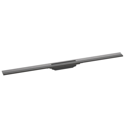 Hansgrohe RainDrain Flex zuhanylefolyó színkészlet 100 cm, formára vágható, szálcsiszolt fekete