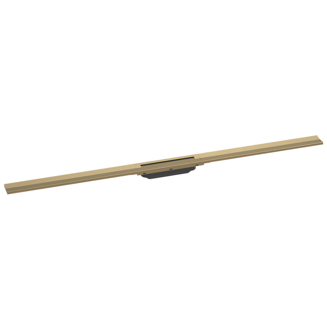 Hansgrohe RainDrain Flex zuhanylefolyó színkészlet 120 cm, formára vágható, szálcsiszolt bronz