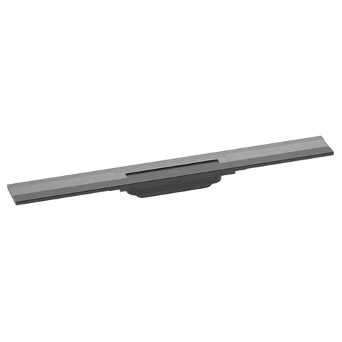 Hansgrohe RainDrain Flex zuhanylefolyó színkészlet 70 cm, formára vágható, fali, szálcsiszolt fekete