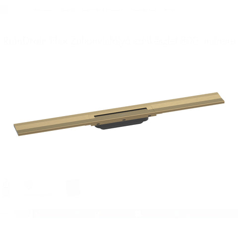 Hansgrohe RainDrain Flex zuhanylefolyó színkészlet 80 cm, formára vágható, fali, szálcsiszolt bronz