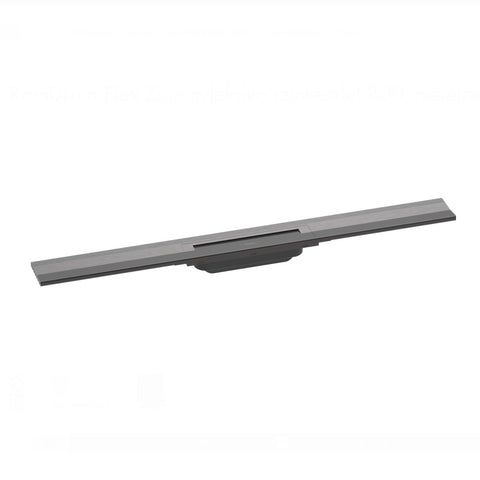 Hansgrohe RainDrain Flex zuhanylefolyó színkészlet 80 cm, formára vágható, fali, szálcsiszolt fekete