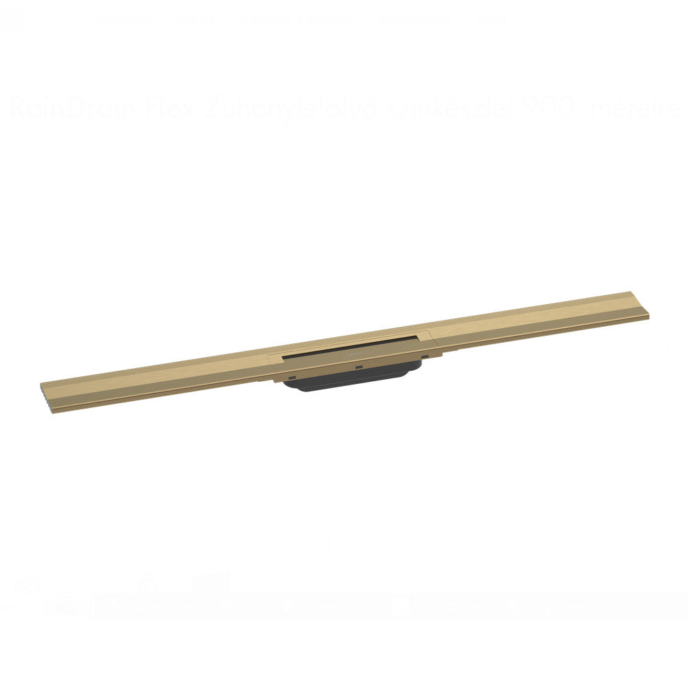 Hansgrohe RainDrain Flex zuhanylefolyó színkészlet 90 cm, formára vágható, fali, szálcsiszolt bronz