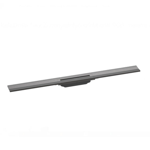 Hansgrohe RainDrain Flex zuhanylefolyó színkészlet 90 cm, formára vágható, fali, szálcsiszolt fekete