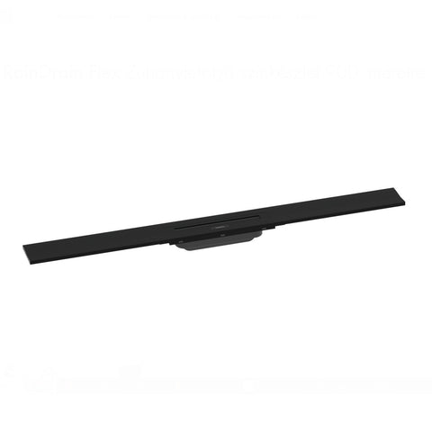 Hansgrohe RainDrain Flex zuhanylefolyó színkészlet 90 cm, formára vágható, fali, matt fekete