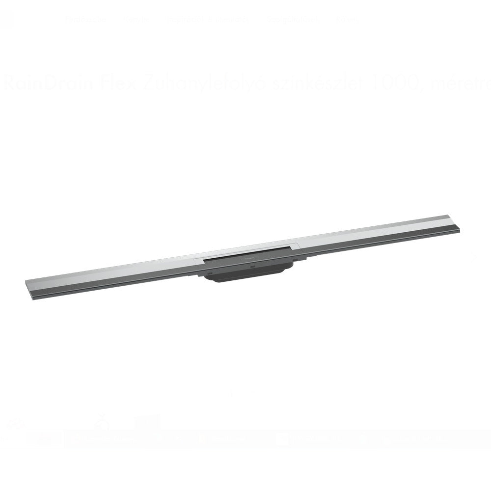 Hansgrohe RainDrain Flex zuhanylefolyó színkészlet 100 cm, formára vágható, fali, króm
