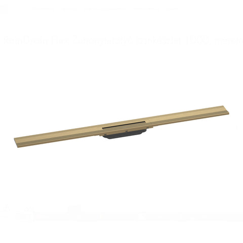 Hansgrohe RainDrain Flex zuhanylefolyó színkészlet 100 cm, formára vágható, fali, szálcsiszolt bronz