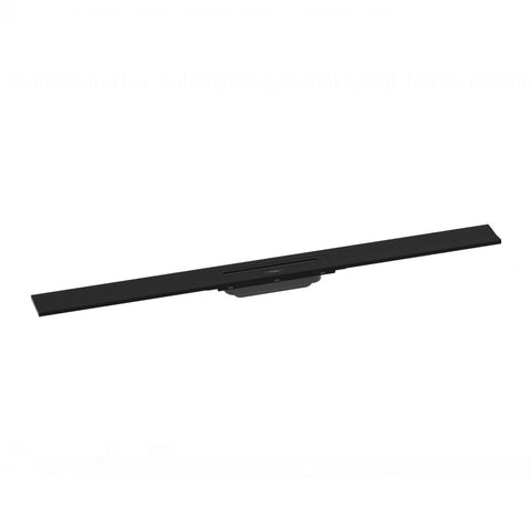 Hansgrohe RainDrain Flex zuhanylefolyó színkészlet 100 cm, formára vágható, fali, matt fekete