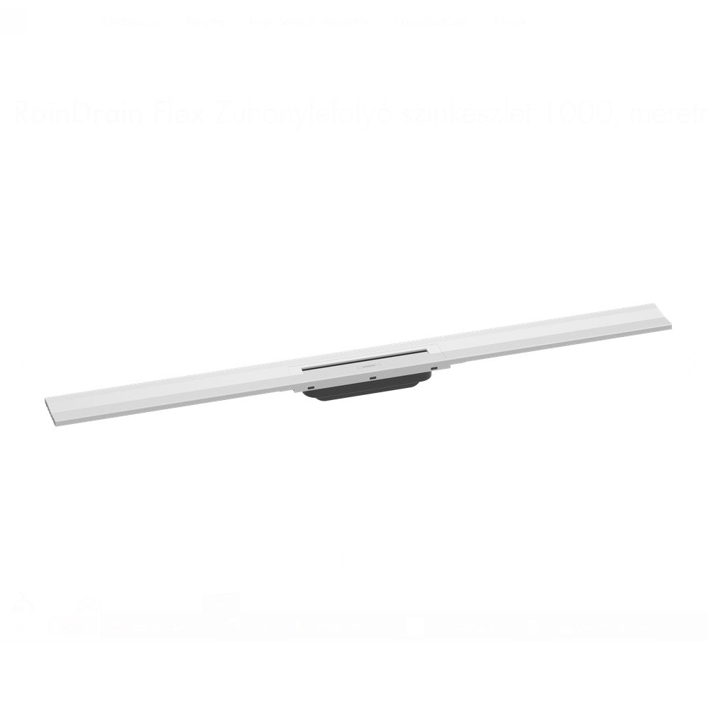 Hansgrohe RainDrain Flex zuhanylefolyó színkészlet 100 cm, formára vágható, fali, matt fehér