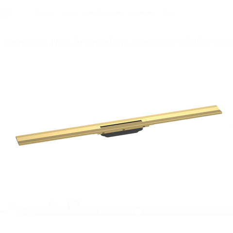Hansgrohe RainDrain Flex zuhanylefolyó színkészlet 100 cm, formára vágható, fali, p. arany hatású