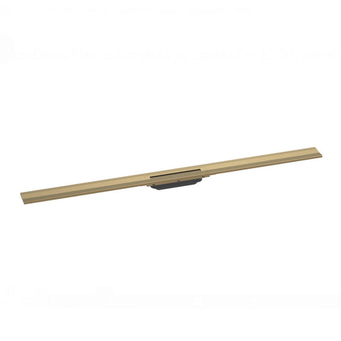 Hansgrohe RainDrain Flex zuhanylefolyó színkészlet 120 cm, formára vágható, fali, szálcsiszolt bronz
