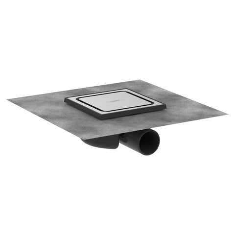 Hansgrohe RainDrain Spot Folyóka 15 x 15 cm rostély, rozsdamentes acél hatású