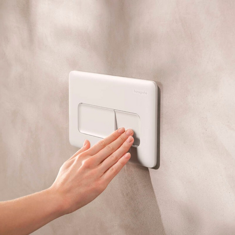 Hansgrohe iFrame Original Q nyomólap, dual mennyiség, matt fehér