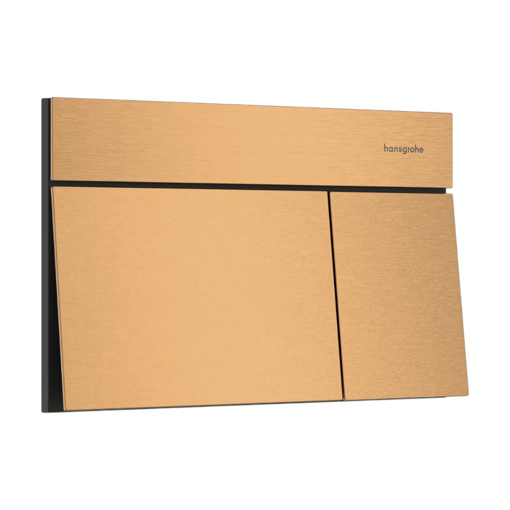 Hansgrohe iFrame Element E nyomólap, dual mennyiség, szálcsiszolt bronz