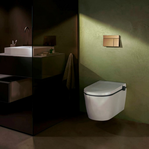 Hansgrohe iFrame Element E nyomólap, dual mennyiség, szálcsiszolt bronz