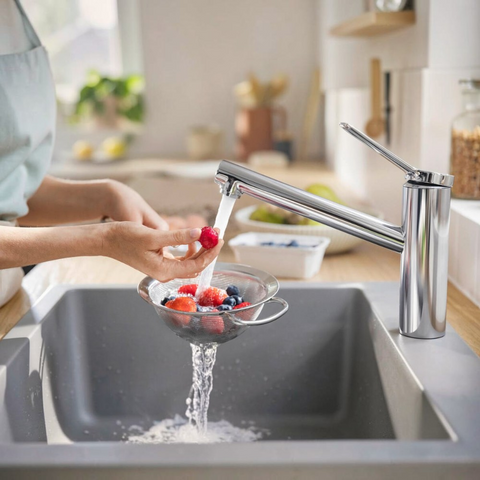 Hansgrohe Zesis M33 konyhai csaptelep 150, nyílt rendszerű vízmelegítőkhöz, 1jet
