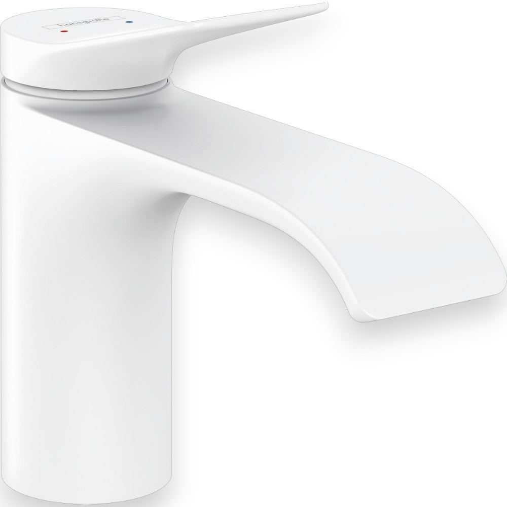 Hansgrohe Vivenis mosdócsaptelep 80, automata lefolyógarnitúra, matt fehér