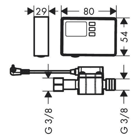 Hansgrohe Aqittura M91 F23 áramlásmérő