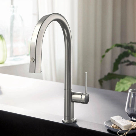Hansgrohe Aqittura M91 Filtersystem konyhai csaptelep 210, kihúzható kifolyó, 1jet, sBox, rozsdamentes acél hatású