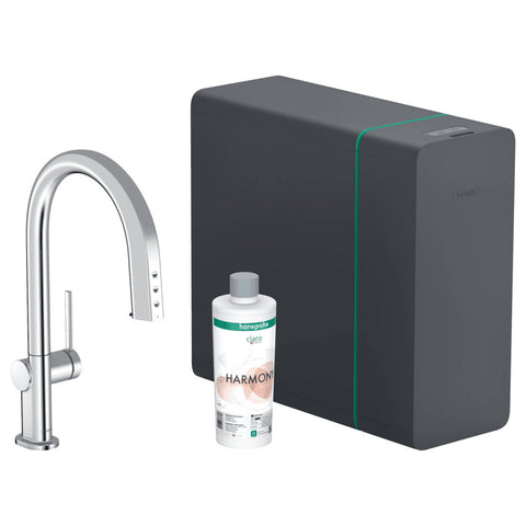 Hansgrohe Aqittura M91 Sodasystem konyhai csaptelep 210, kihúzható kifolyó, 1jet, sBox