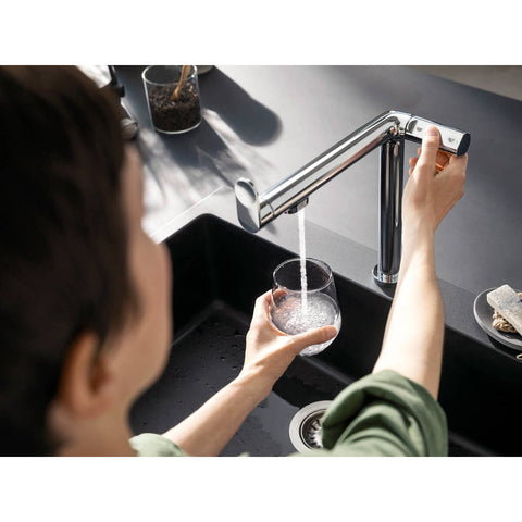 Hansgrohe Aqittura M91 Sodasystem konyhai csaptelep 240, 1jet, matt fekete