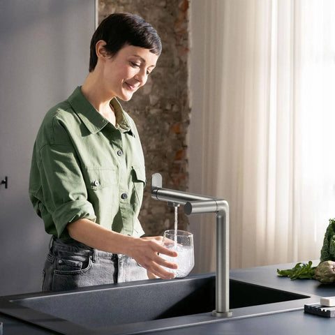 Hansgrohe Aqittura M91 Sodasystem konyhai csaptelep 240, 1jet, rozsdamentes acél hatású