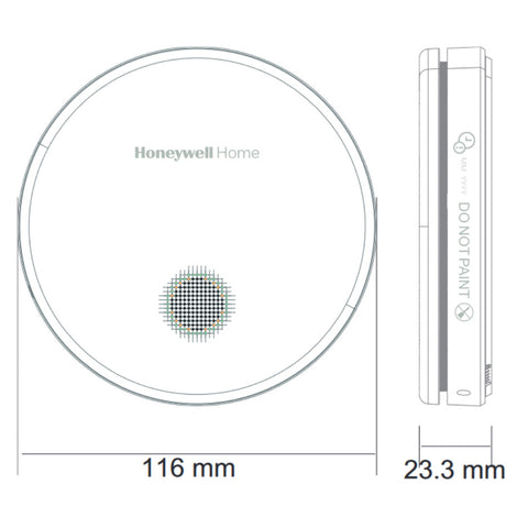 Honeywell füstérzékelős tűzjelző 10 év garanciával (R200S-2)