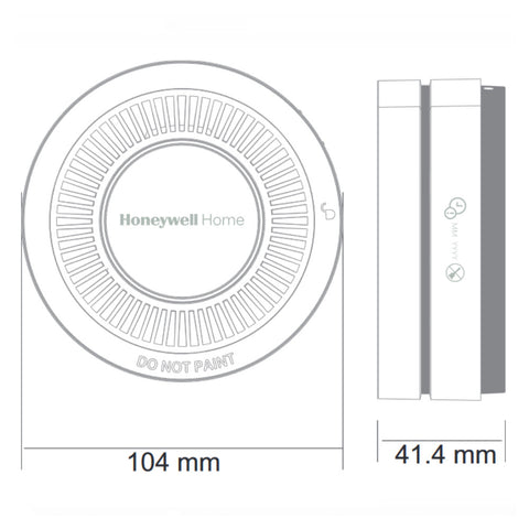 Honeywell füstérzékelős tűzjelző, RF modullal, 10 év garanciával (R200S-N2)