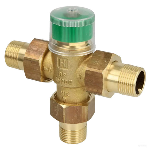 Honeywell termosztatikus keverőszelep HMV, forrázásvédelem 1" fix km 30-60°C max 90°C kvs=1,6