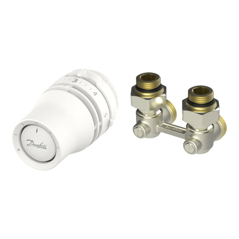 Danfoss H-idom szett sarok - RLV-KB H-idom: 3/4”- 1/2” + Redia RA KLIKK fej