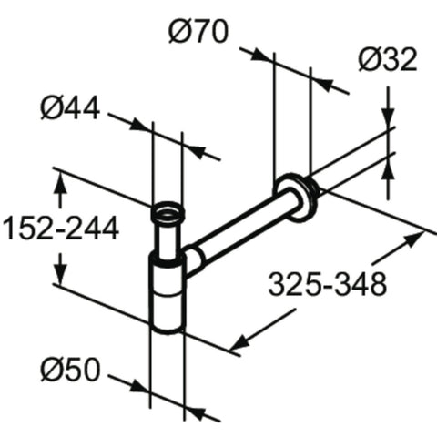 Ideal Standard Multisuite mosdószifon, matt fekete